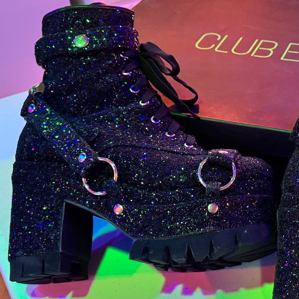 Club Exx glitter boots